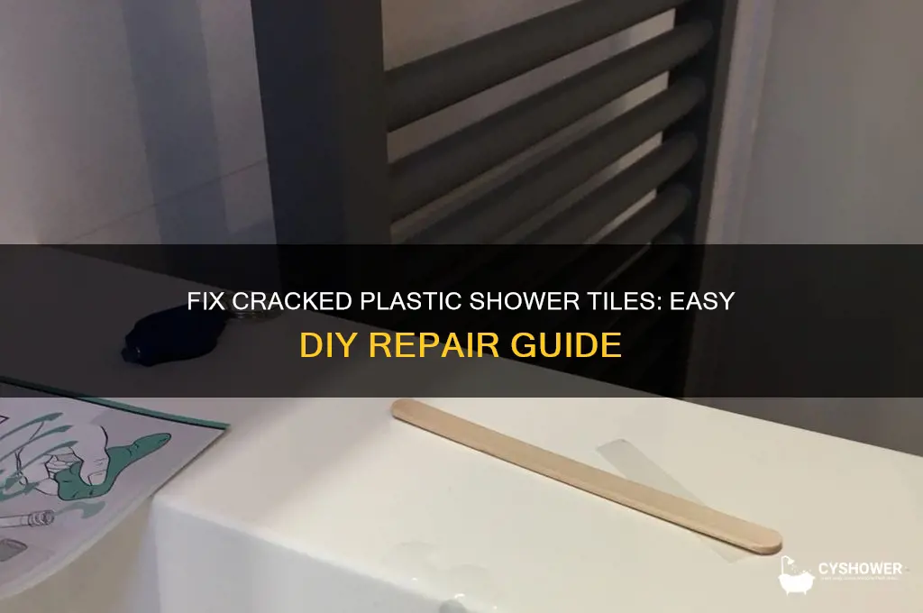 how to repair plastic shower tile