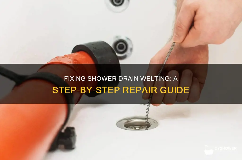 how to repair shower drain welting