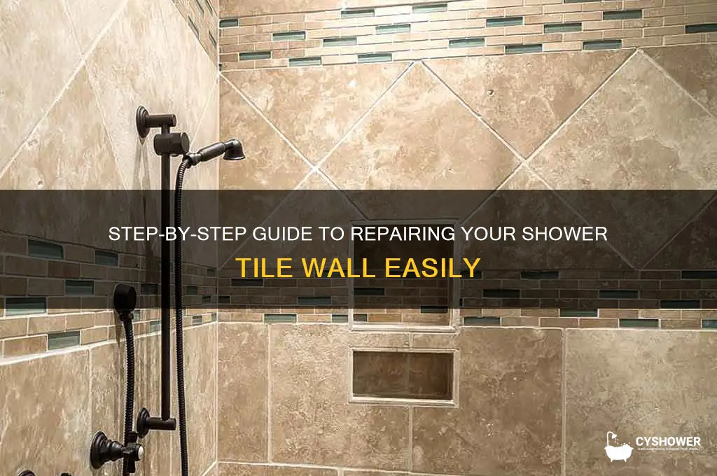how to repair shower tile wall