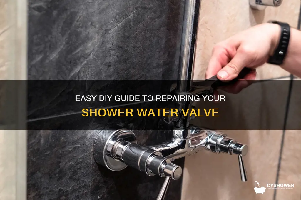 how to repair shower water valve