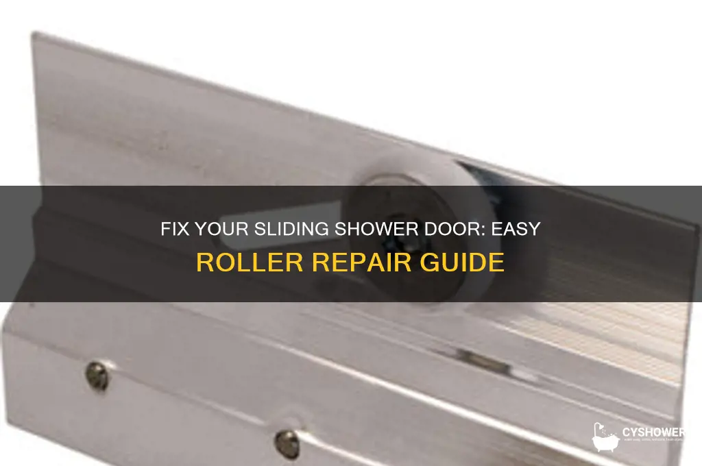 how to repair sliding glass shower door rollers