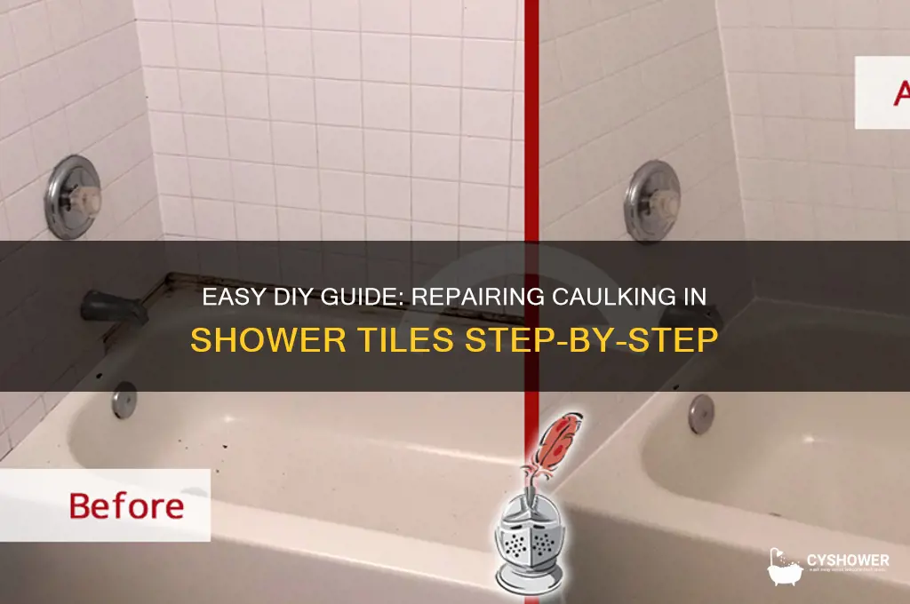how to repair the kaulk in your shower tiles