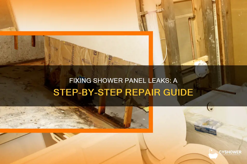 how to repair water dripping from shower panel