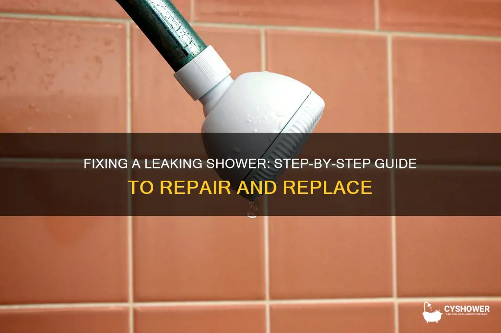 how to repcae amd fix leaking shower