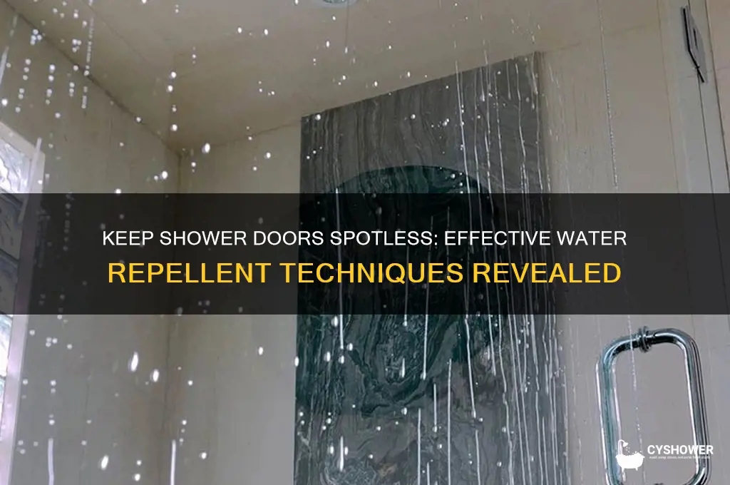 how to repel water on shower doors