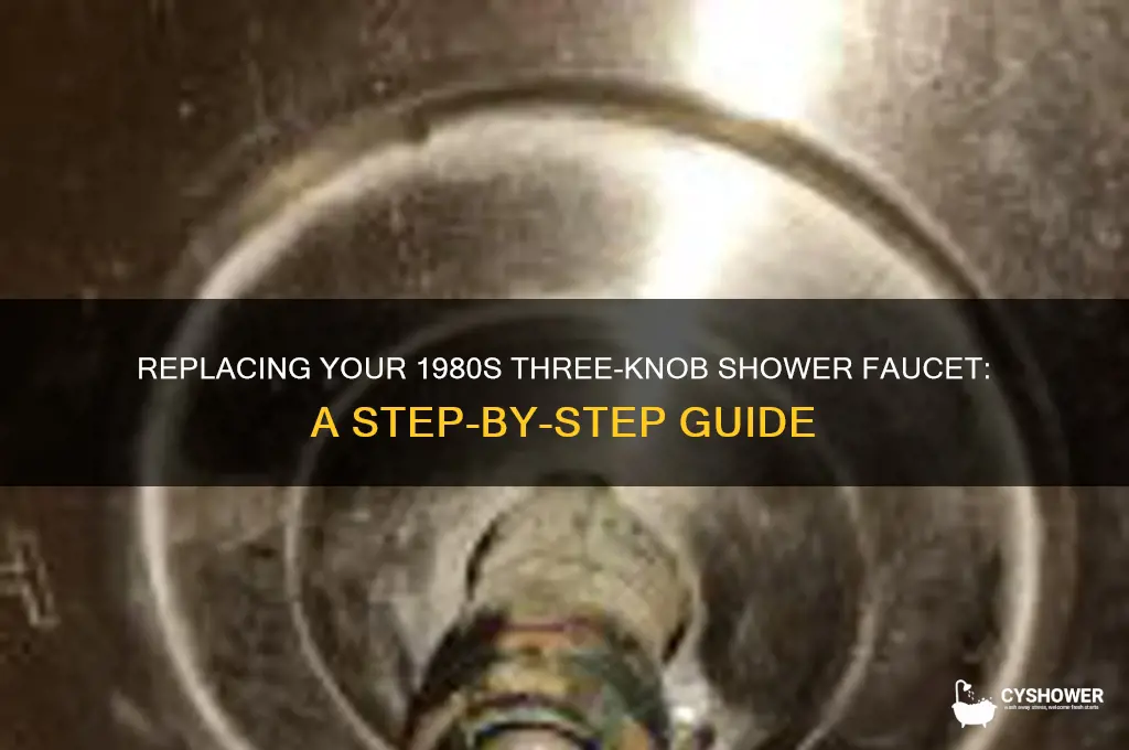 how to replace 1980 three knob shower faucet