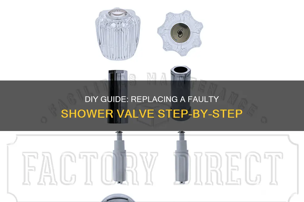 how to replace a bad shower valve