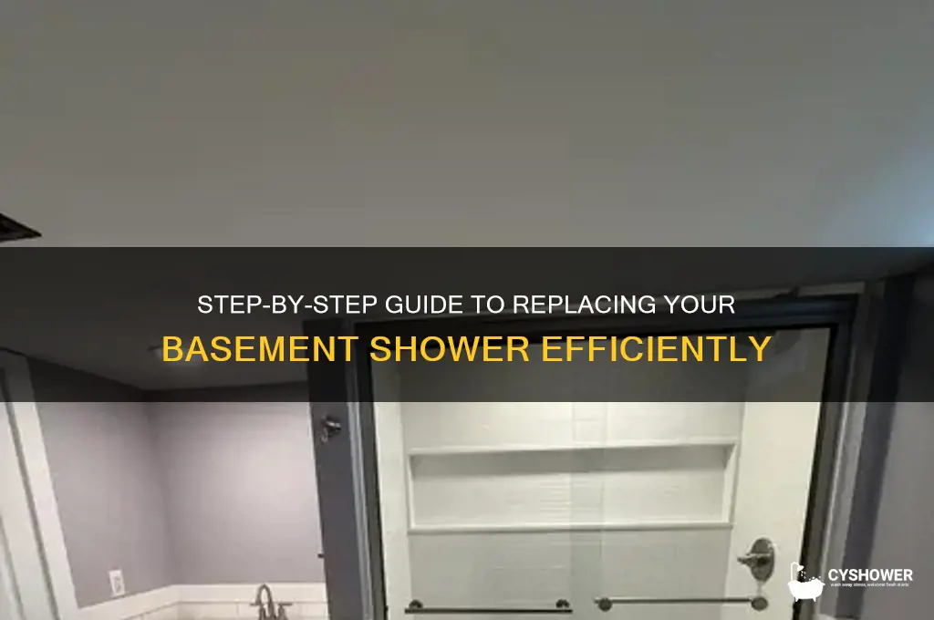how to replace a basement shower