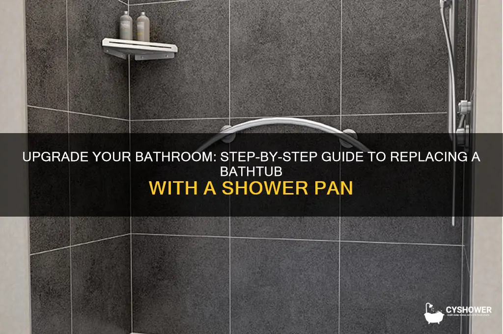 how to replace a bathtub with a shower pan