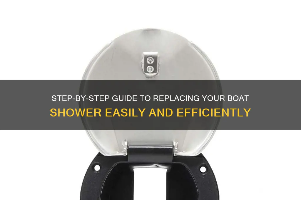 how to replace a boat shower