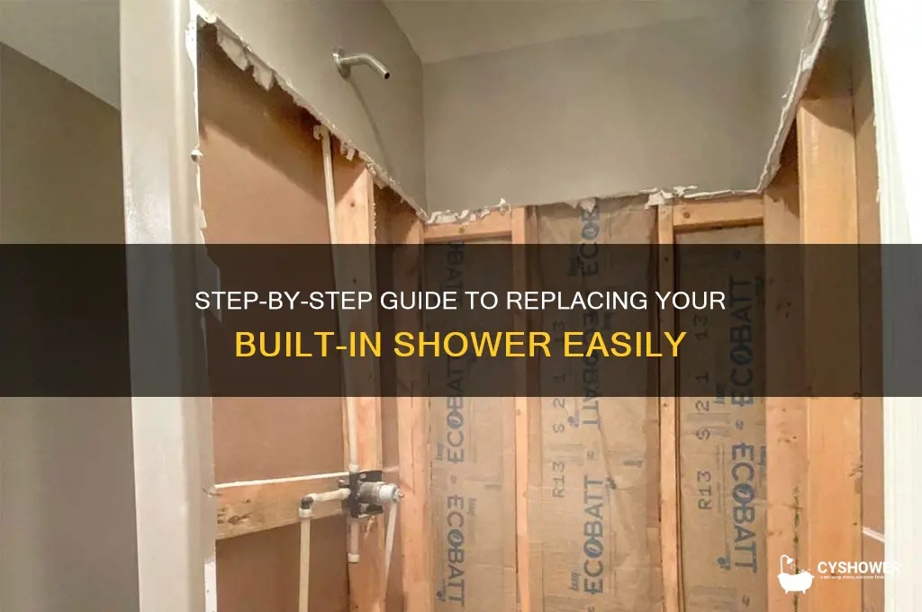 how to replace a built in shower
