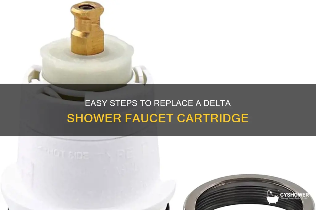 how to replace a cartridge in a delta shower faucet