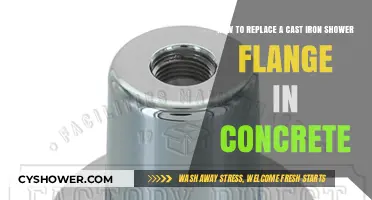 DIY Guide: Replacing Cast Iron Shower Flange in Concrete Easily