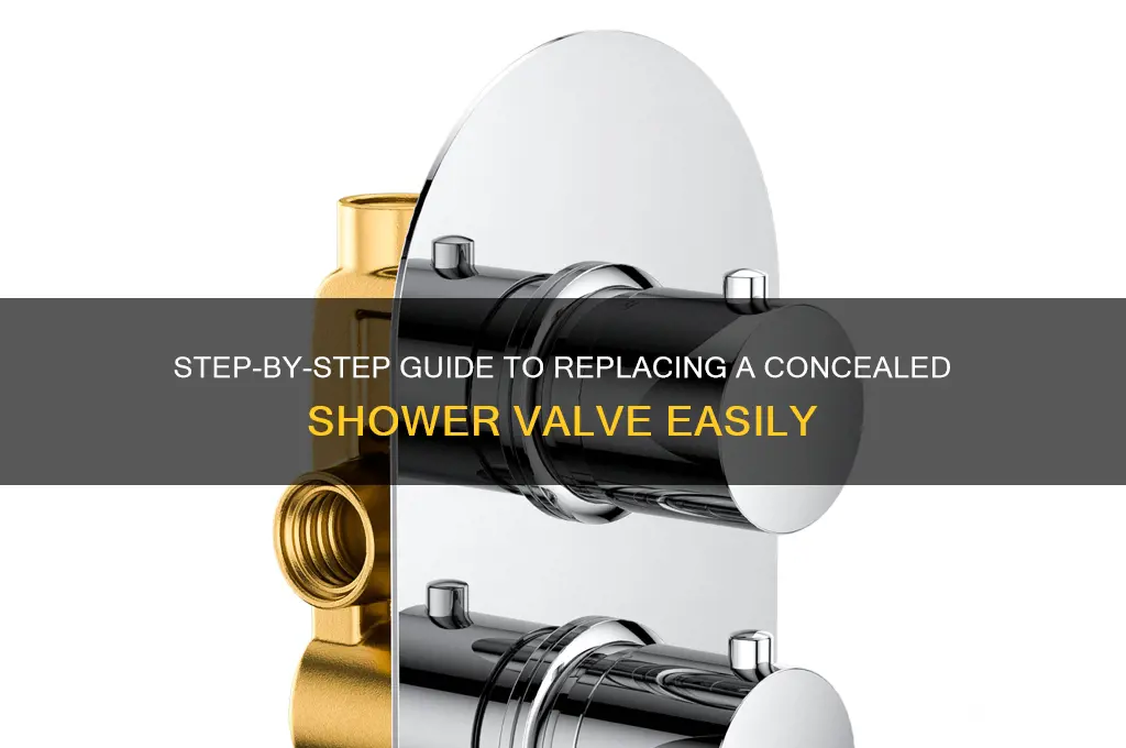 how to replace a concealed shower valve