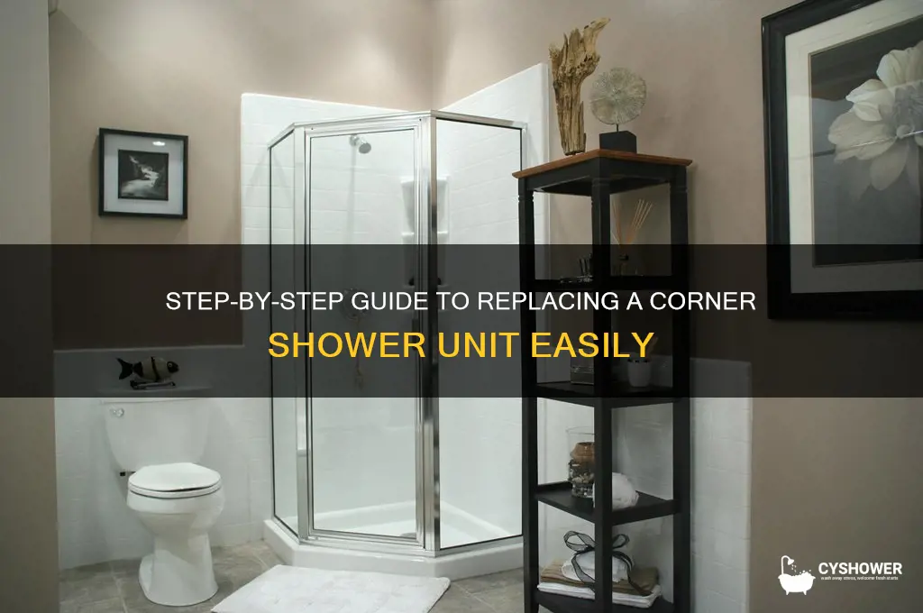 how to replace a corner shower