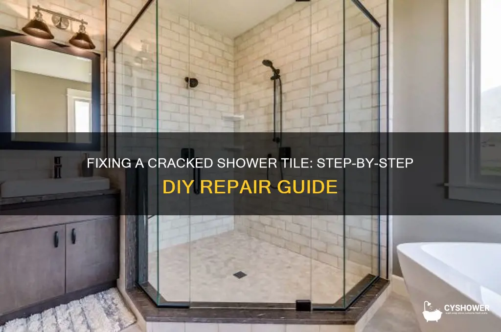 how to replace a cracked shower tile
