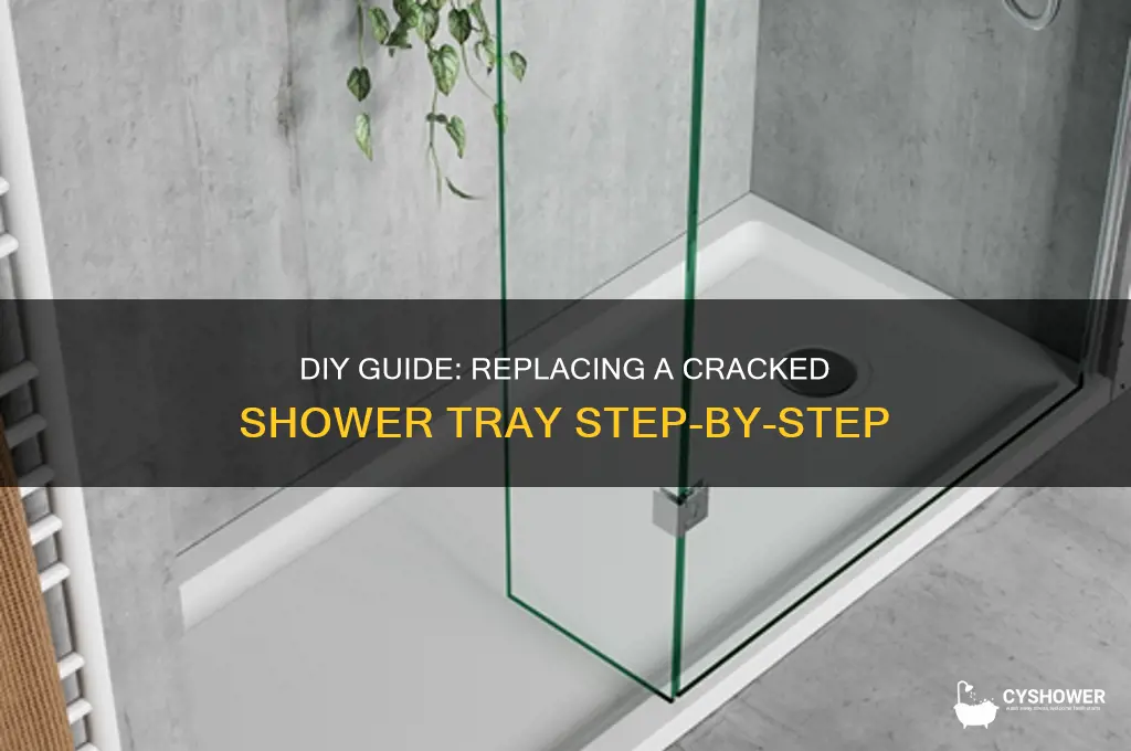 how to replace a cracked shower tray