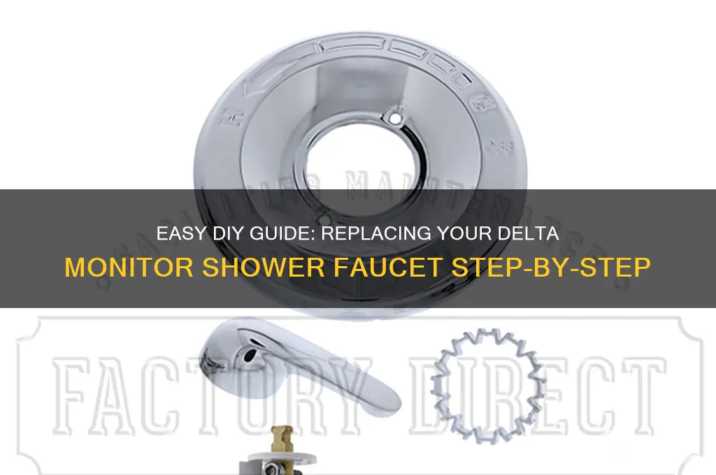 how to replace a delta monitor shower faucet