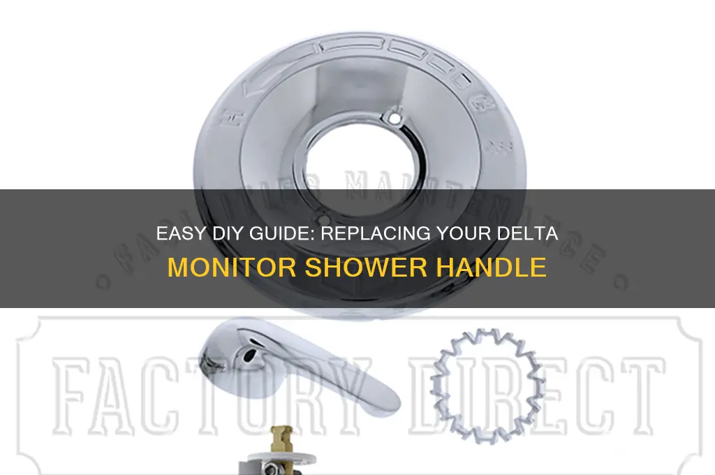how to replace a delta monitor shower handle