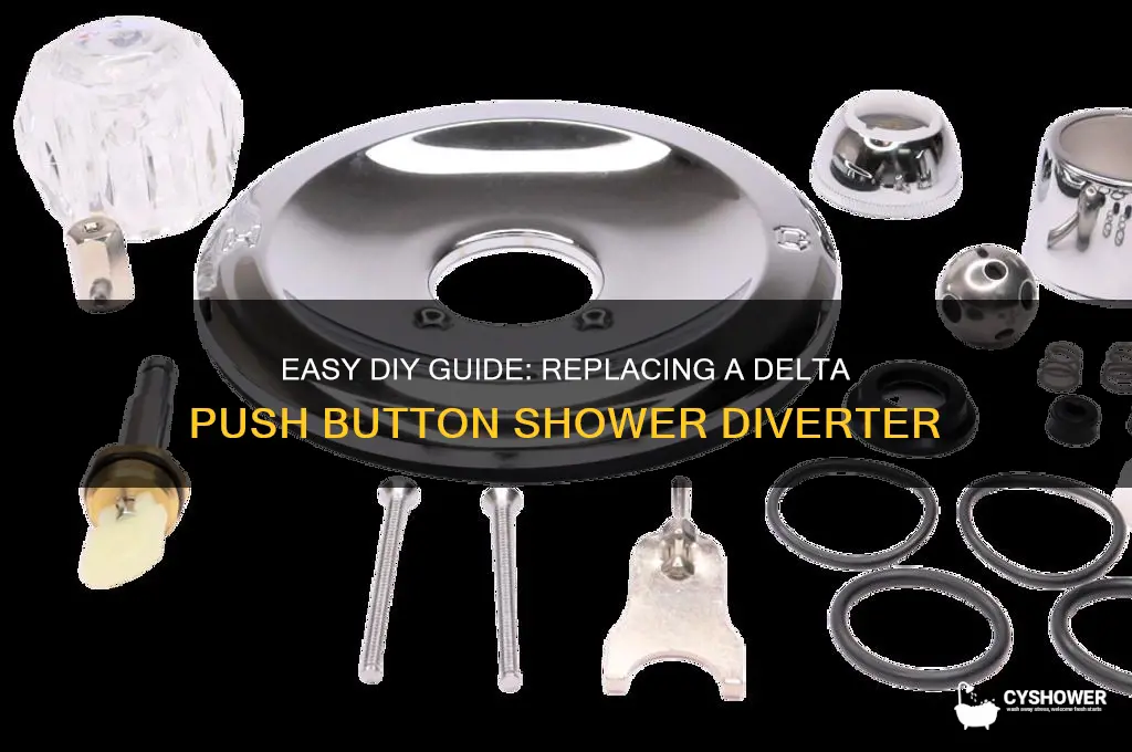 how to replace a delta push button shower diverter