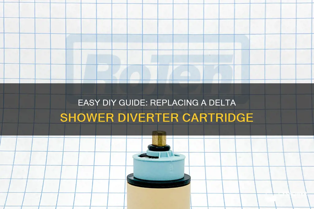 how to replace a delta shower diverter cartridge