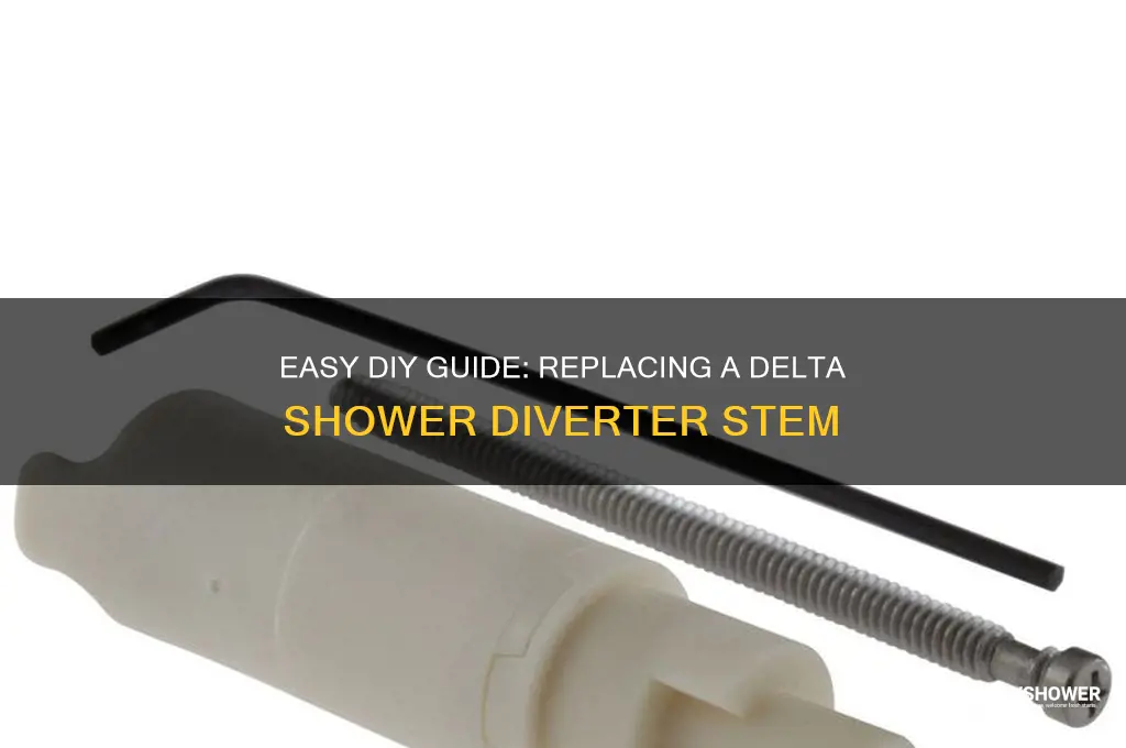 how to replace a delta shower diverter stem