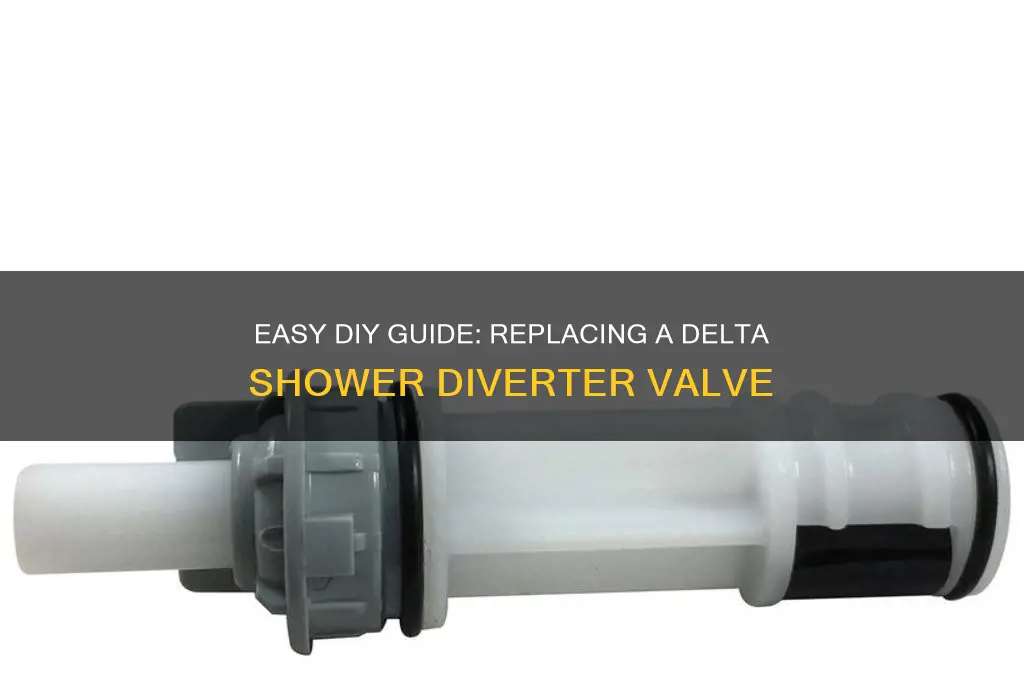 how to replace a delta shower diverter valve