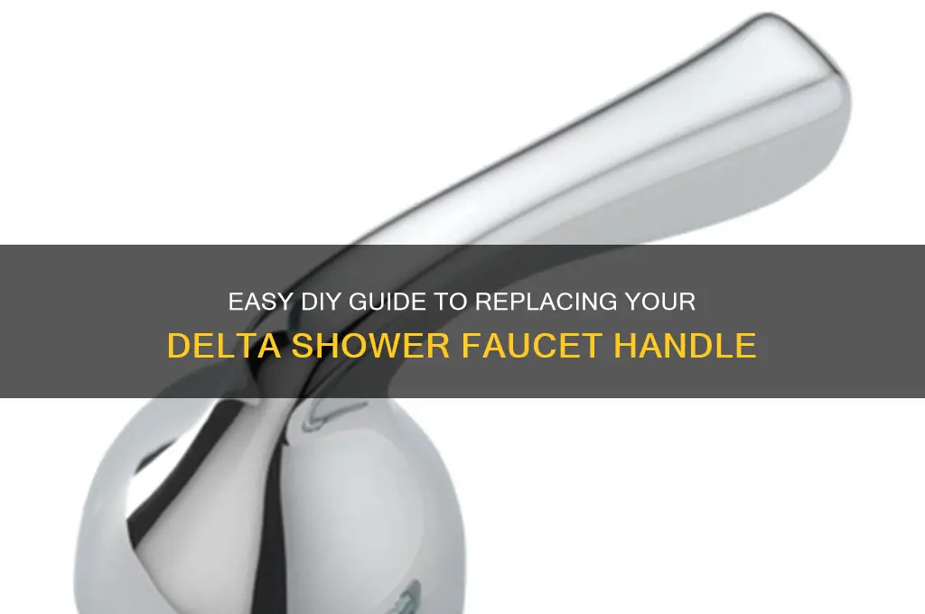 how to replace a delta shower faucet handle