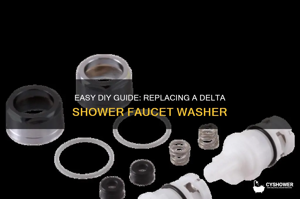 how to replace a delta shower faucet washer