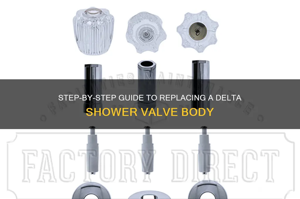 how to replace a delta shower valve body