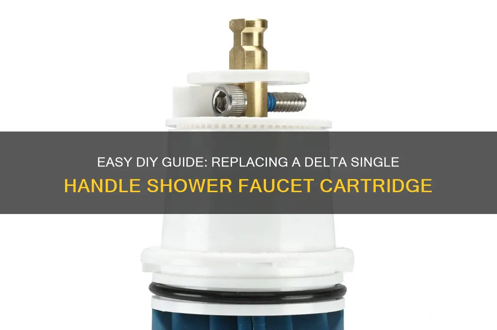 how to replace a delta single handle shower faucet cartridge