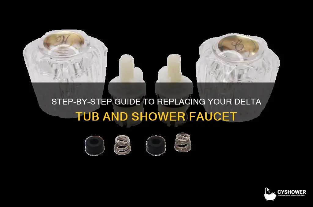 how to replace a delta tub and shower faucet