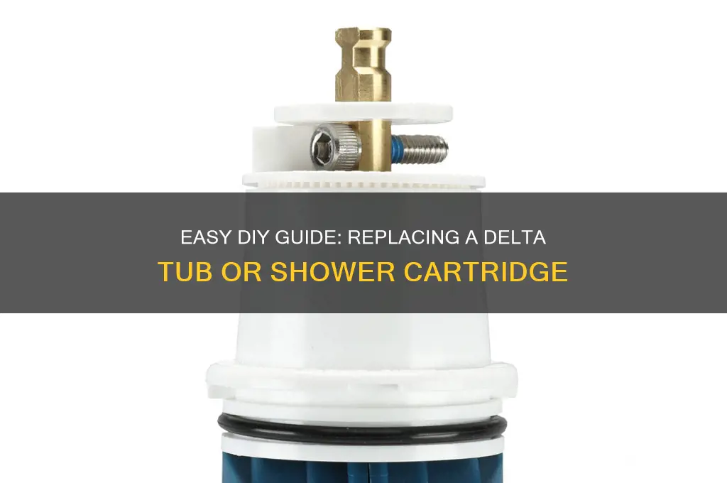 how to replace a delta tub or shower cartridge