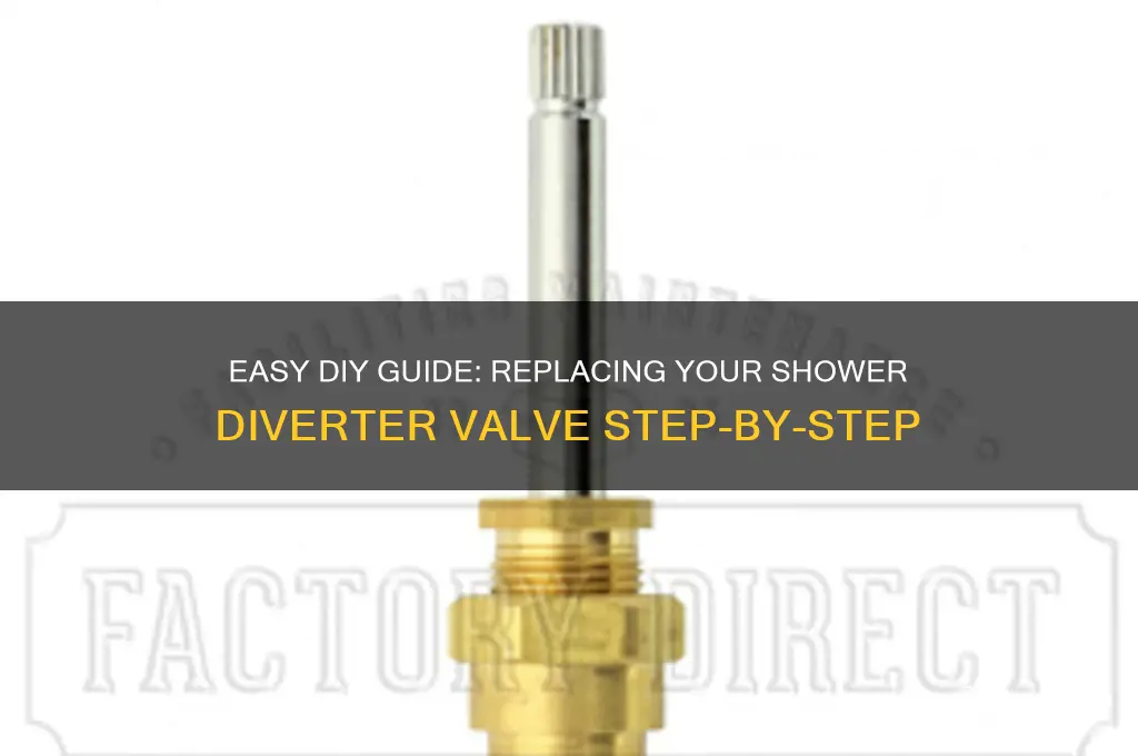 how to replace a diverter valve in shower