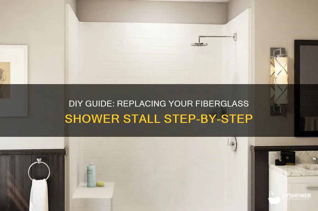 how to replace a fiberglass shower stall