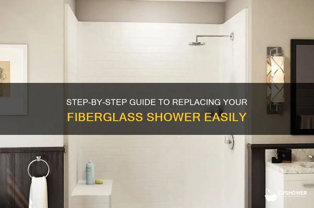 how to replace a fiberglass shower