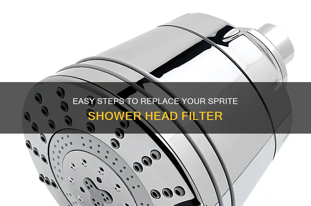 how to replace a filter on a sprite shower head