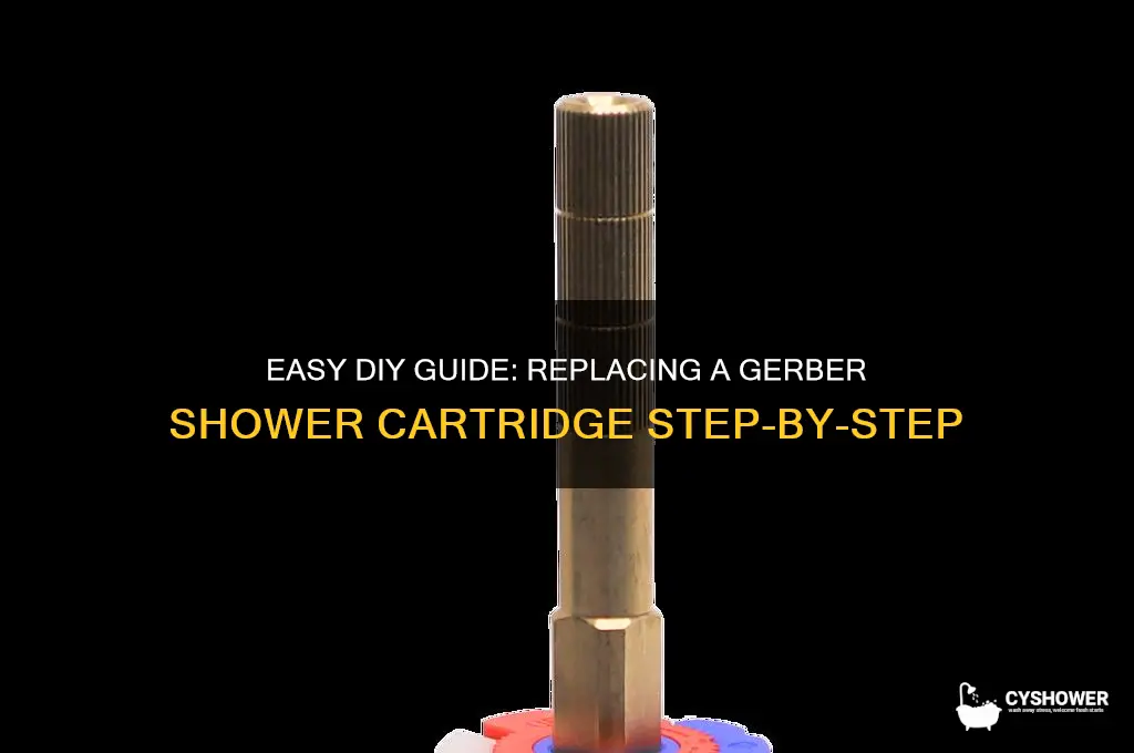 how to replace a gerber shower cartridge