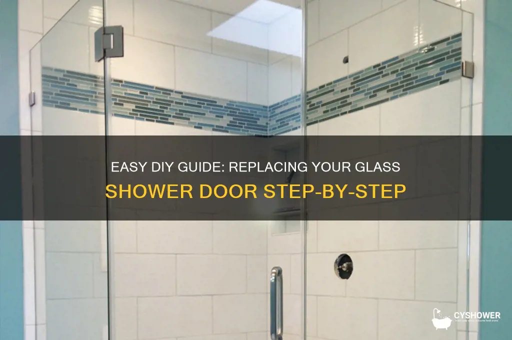how to replace a glass shower door