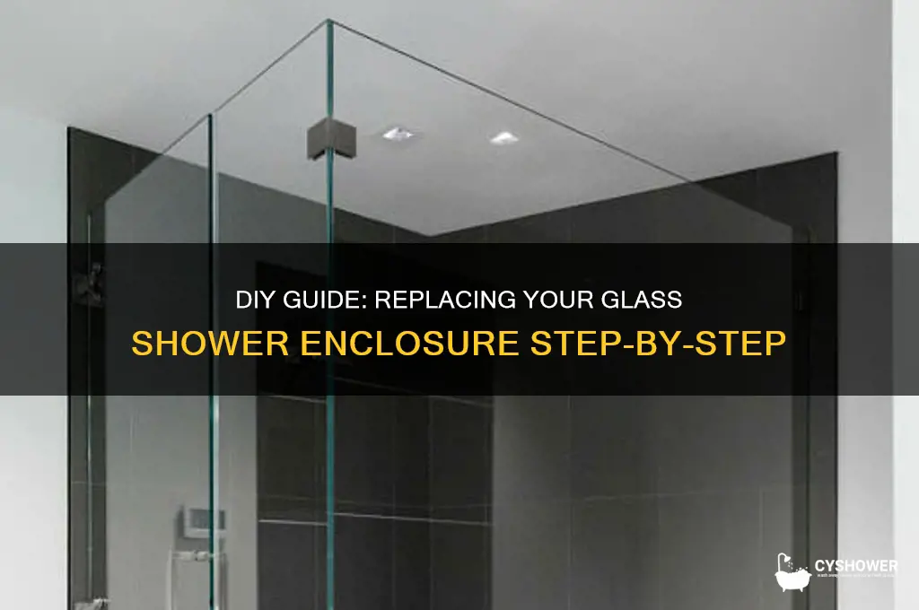 how to replace a glass shower enclosure