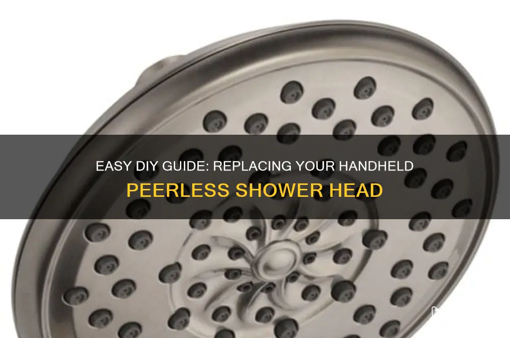 how to replace a hand held peerless shower head