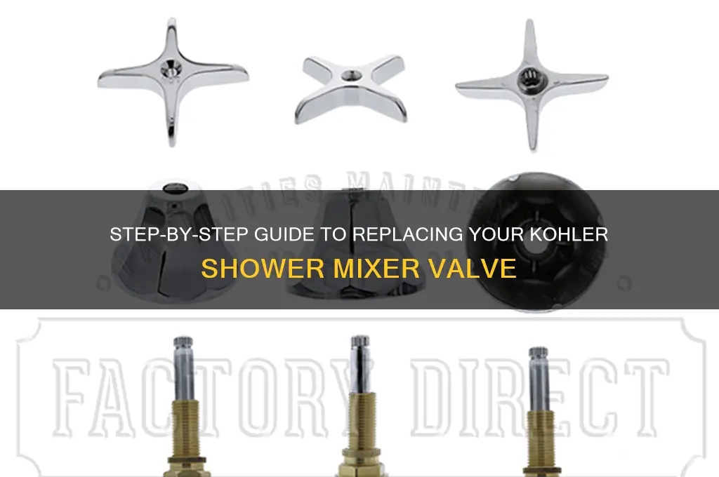 how to replace a kohler mixer valve for shower