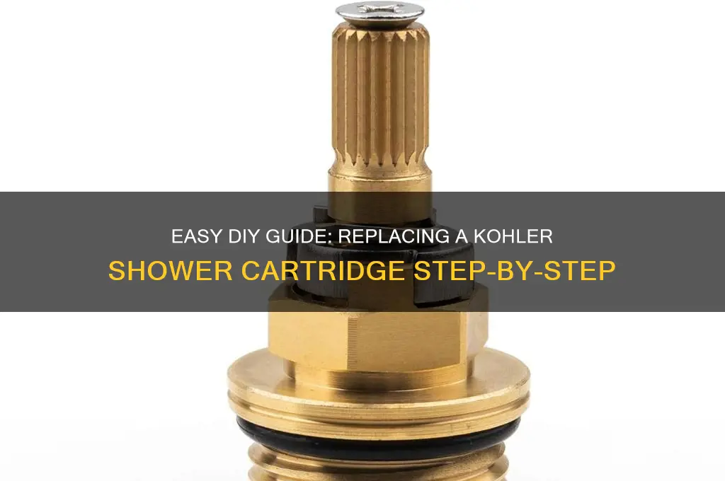 how to replace a kohler shower cartridge
