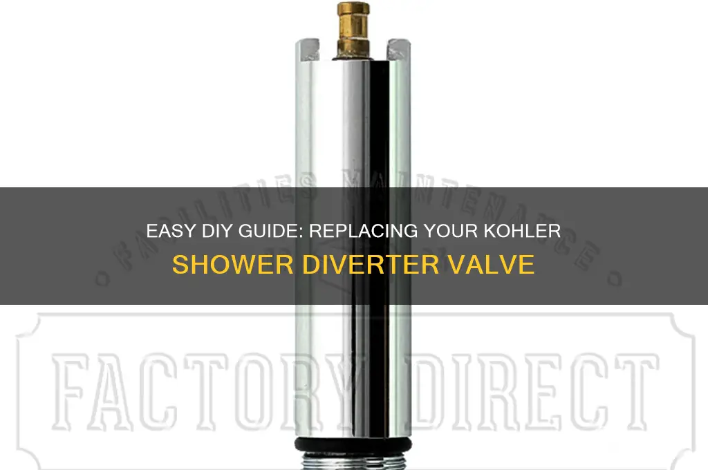 how to replace a kohler shower diverter valve