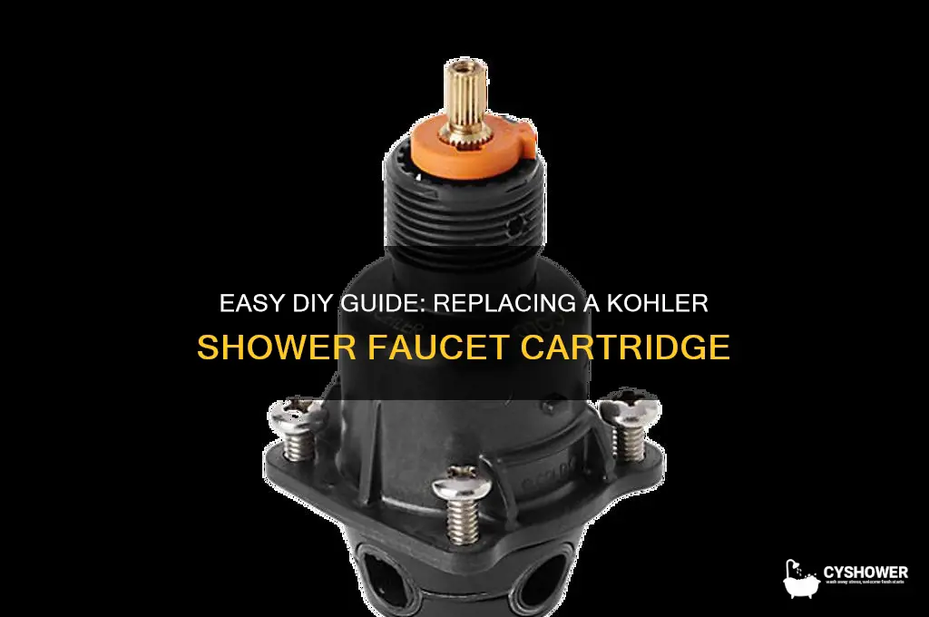 how to replace a kohler shower faucet cartridge