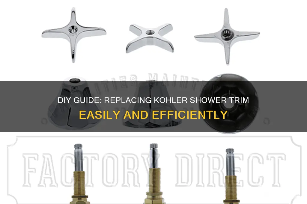how to replace a kohler shower trim