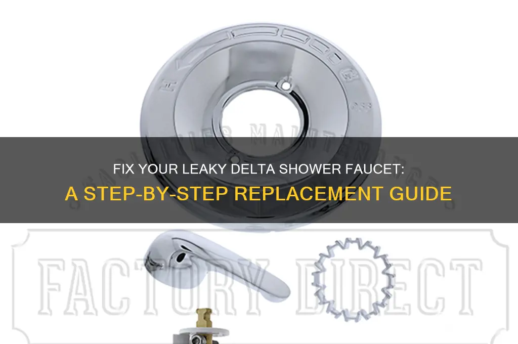 how to replace a leaking delta shower faucet