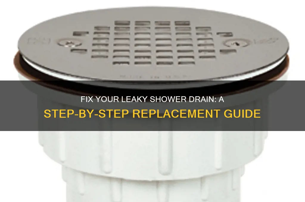 how to replace a leaking shower drain
