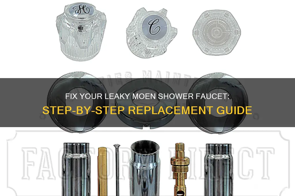 how to replace a leaky moen shower faucet