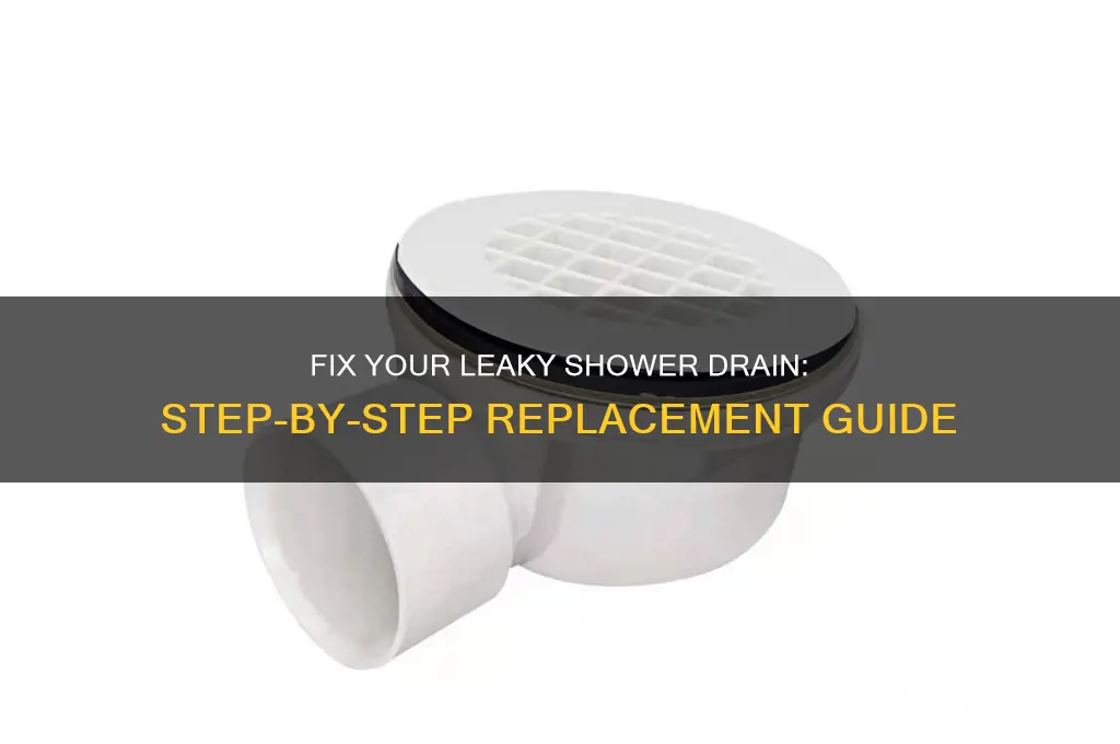 how to replace a leaky shower drain
